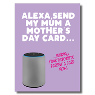 Mother's Day Purple Alexa Card
